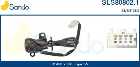 Sando SLS80802.1 - Перемикач управління, сист. регулювання швидкості avtolavka.club