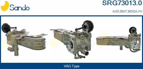 Sando SRG73013.0 - Радіатор, рециркуляція ОГ avtolavka.club