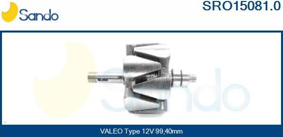 Sando SRO15081.0 - Ротор, генератор avtolavka.club