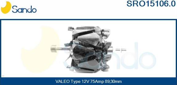 Sando SRO15106.0 - Ротор, генератор avtolavka.club