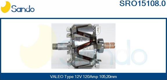 Sando SRO15108.0 - Ротор, генератор avtolavka.club