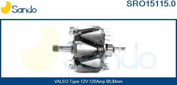 Sando SRO15115.0 - Ротор, генератор avtolavka.club