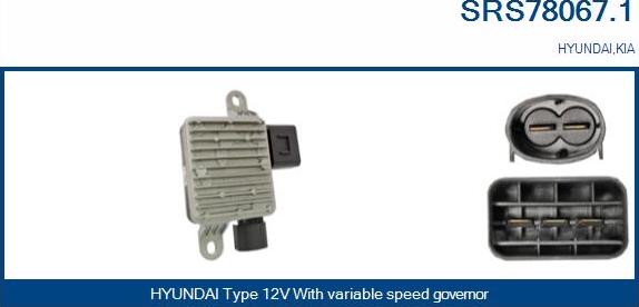 Sando SRS78067.1 - Додатковий резистор, електромотор - вентилятор радіатора avtolavka.club