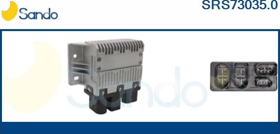 Sando SRS73035.0 - Додатковий резистор, електромотор - вентилятор радіатора avtolavka.club