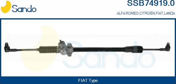 Sando SSB74919.0 - Рульовий механізм, рейка avtolavka.club