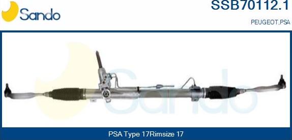 Sando SSB70112.1 - Рульовий механізм, рейка avtolavka.club