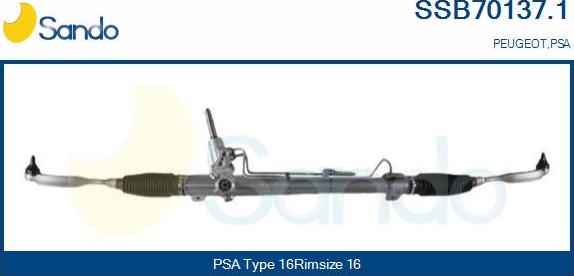 Sando SSB70137.1 - Рульовий механізм, рейка avtolavka.club