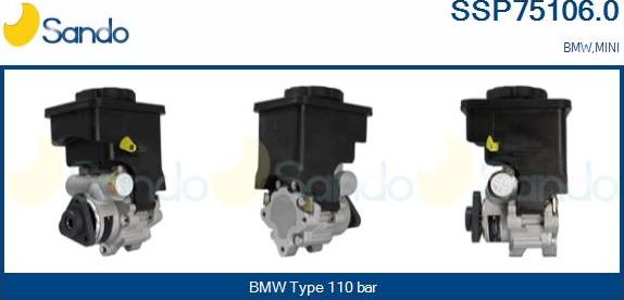 Sando SSP75106.0 - Гідравлічний насос, рульове управління, ГУР avtolavka.club