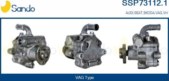 Sando SSP73112.1 - Гідравлічний насос, рульове управління, ГУР avtolavka.club
