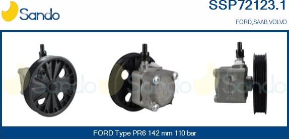 Sando SSP72123.1 - Гідравлічний насос, рульове управління, ГУР avtolavka.club