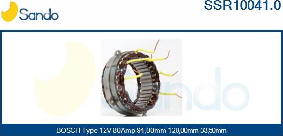 Sando SSR10041.0 - Статор, генератор avtolavka.club