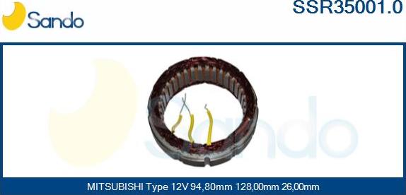 Sando SSR35001.0 - Статор, генератор avtolavka.club