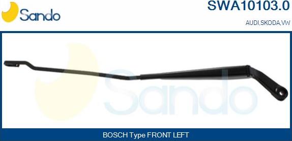 Sando SWA10103.0 - Важіль склоочисника, система очищення вікон avtolavka.club