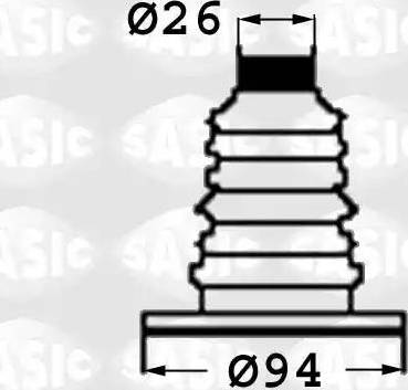 Sasic 9004718 - Пильник, приводний вал avtolavka.club