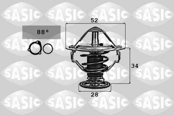 Sasic 9000714 - Термостат, охолоджуюча рідина avtolavka.club