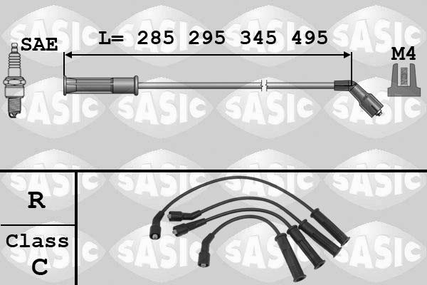 Sasic 9284006 - Комплект проводів запалювання avtolavka.club