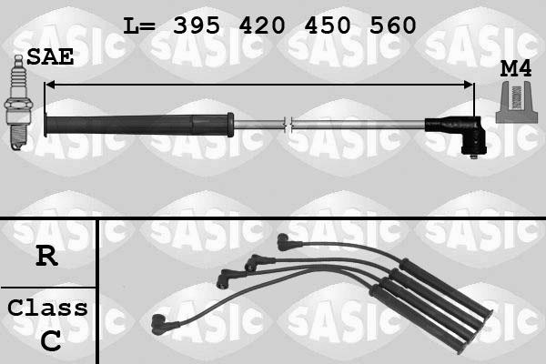 Sasic 9284011 - Комплект проводів запалювання avtolavka.club