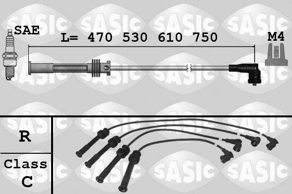 Sasic 9284013 - Комплект проводів запалювання avtolavka.club