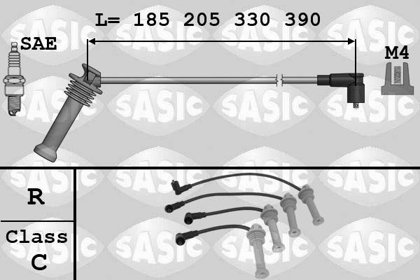 Sasic 9286043 - Комплект проводів запалювання avtolavka.club