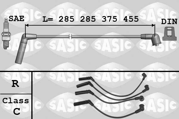 Sasic 9286059 - Комплект проводів запалювання avtolavka.club