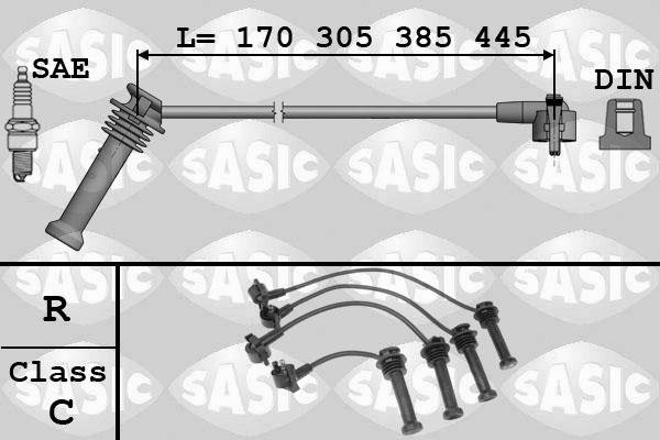 Sasic 9286054 - Комплект проводів запалювання avtolavka.club