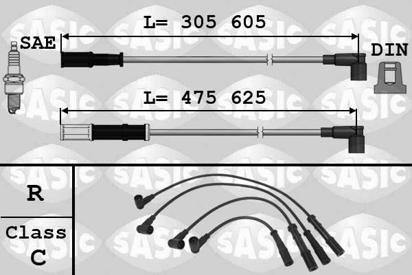 Sasic 9286014 - Комплект проводів запалювання avtolavka.club