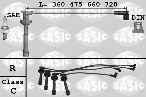 Sasic 9286015 - Комплект проводів запалювання avtolavka.club