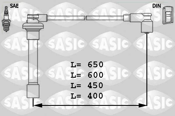 Sasic 9286010 - Комплект проводів запалювання avtolavka.club