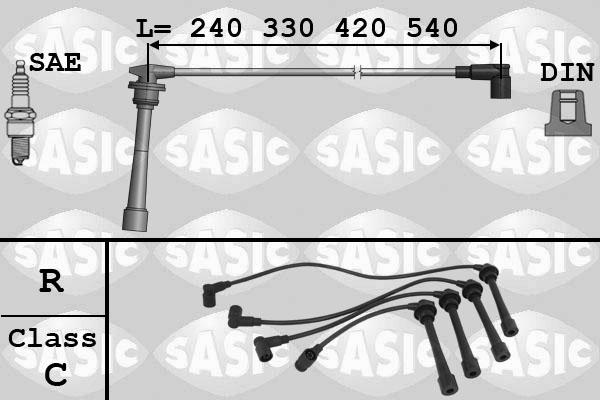 Sasic 9286018 - Комплект проводів запалювання avtolavka.club