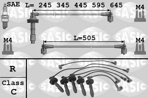Sasic 9286035 - Комплект проводів запалювання avtolavka.club