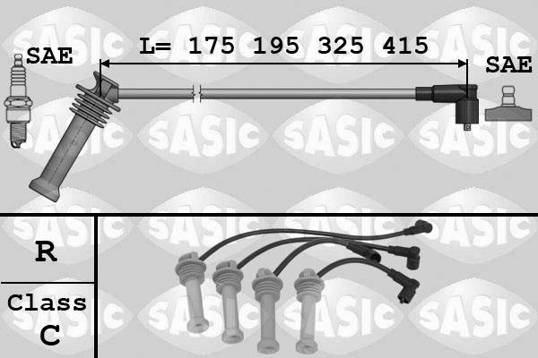 Sasic 9286031 - Комплект проводів запалювання avtolavka.club