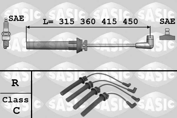 Sasic 9286029 - Комплект проводів запалювання avtolavka.club