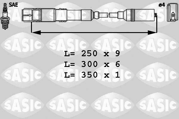 Sasic 9286024 - Комплект проводів запалювання avtolavka.club