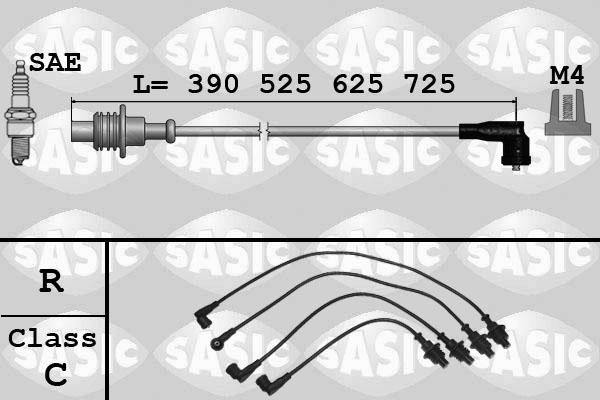 Sasic 9280001 - Комплект проводів запалювання avtolavka.club