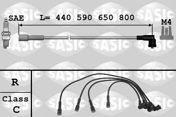 Sasic 9280002 - Комплект проводів запалювання avtolavka.club
