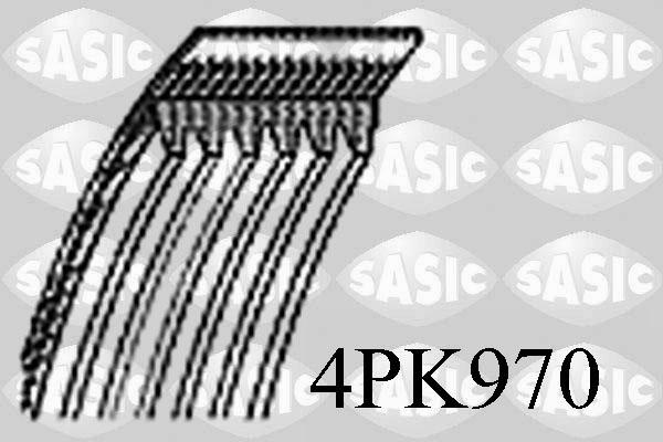 Sasic 4PK970 - Поліклиновий ремінь avtolavka.club