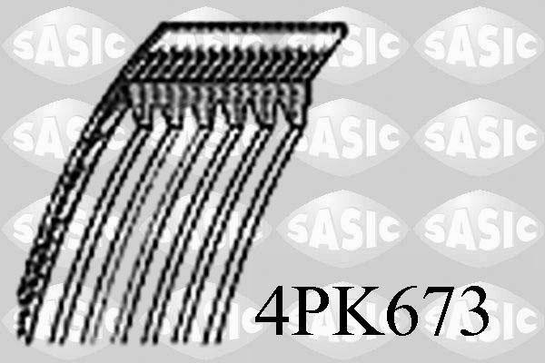 Sasic 4PK673 - Поліклиновий ремінь avtolavka.club
