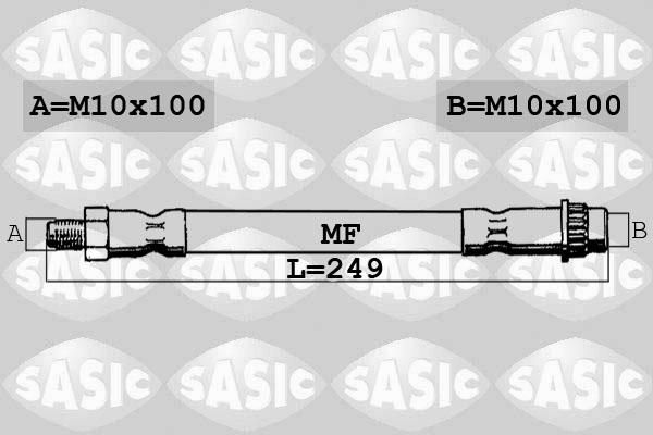 Sasic 6604001 - Гальмівний шланг avtolavka.club