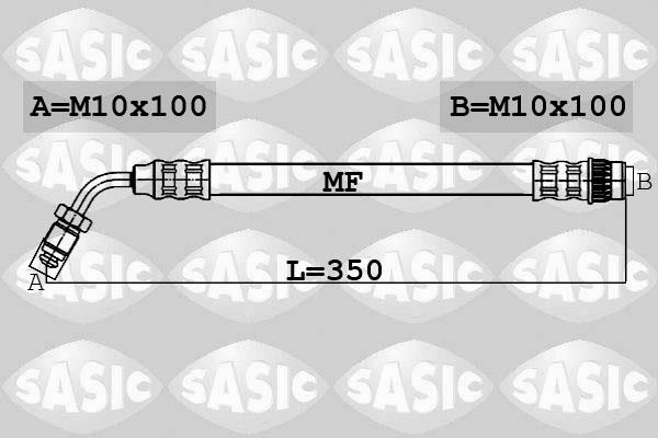 Sasic 6604019 - Гальмівний шланг avtolavka.club