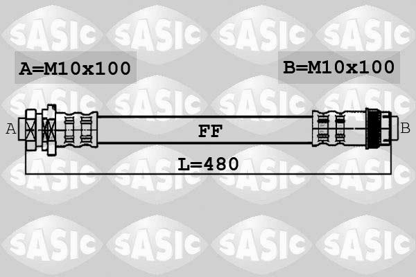 Sasic 6604029 - Гальмівний шланг avtolavka.club