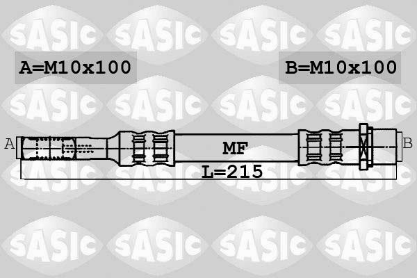 Sasic 6606046 - Гальмівний шланг avtolavka.club