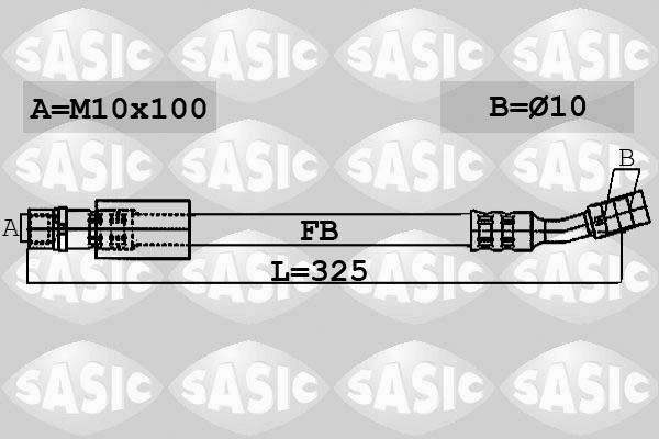 Sasic 6606048 - Гальмівний шланг avtolavka.club