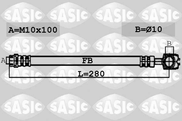 Sasic 6606079 - Гальмівний шланг avtolavka.club