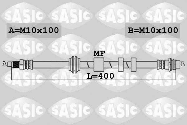 Sasic 6606168 - Гальмівний шланг avtolavka.club