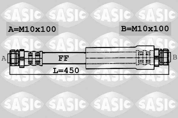 Sasic 6606118 - Гальмівний шланг avtolavka.club