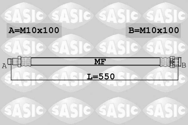 Sasic 6606255 - Гальмівний шланг avtolavka.club