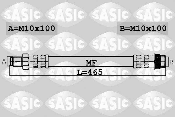 Sasic 6600046 - Гальмівний шланг avtolavka.club