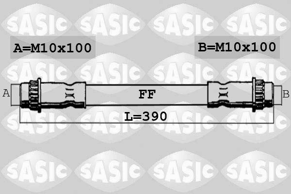 Sasic 6600042 - Гальмівний шланг avtolavka.club