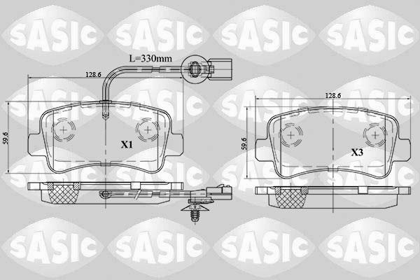 Sasic 6214021 - Гальмівні колодки, дискові гальма avtolavka.club