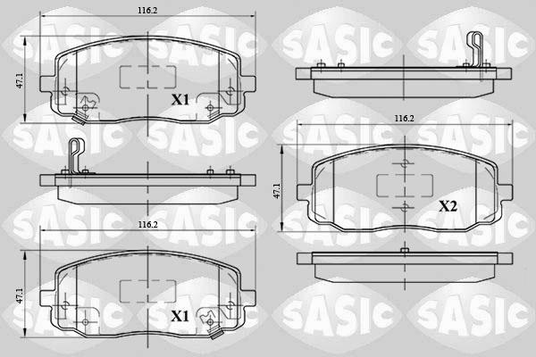 Sasic 6216094 - Гальмівні колодки, дискові гальма avtolavka.club